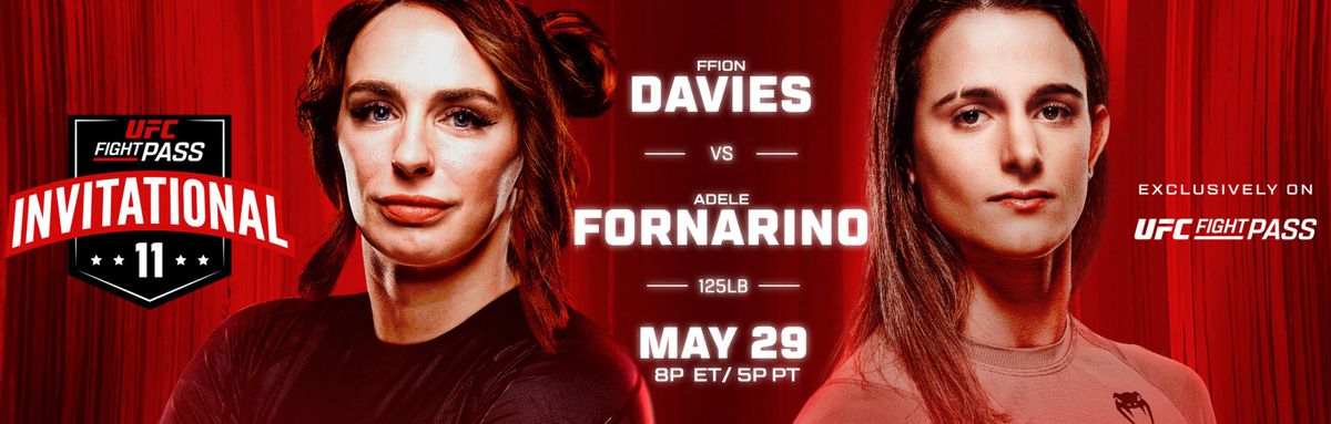 Ffion Davies vs. Adele Fornarino UFC FPI 11 poster banner