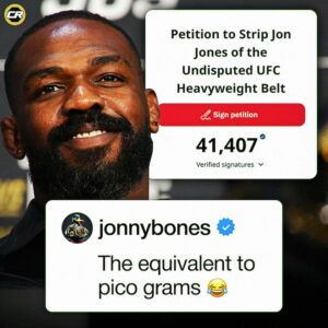 Petition To Strip Jon Jones Of...